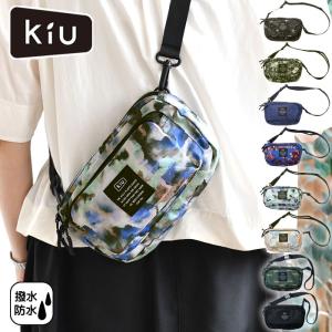 ショルダーバッグ レディース 撥水 KiU キウ 300D フロントポケットミニショルダーバッグ K156 サコッシュ ウエストポーチ 防水 メンズ 2WAY 軽量 小さめ