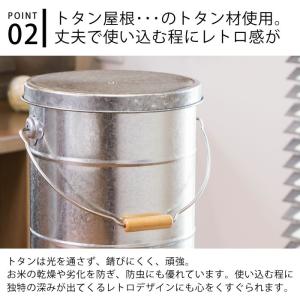 米びつ オバケツ ライスストッカー 10kg ...の詳細画像2