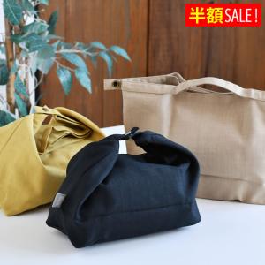 [半額SALE]わだんむすび 2WAYランチポーチ サブヒロモリ 女子 かわいい 弁当袋 ランチトート ブラック メンズ 男性 おしゃれ ランチバッグ