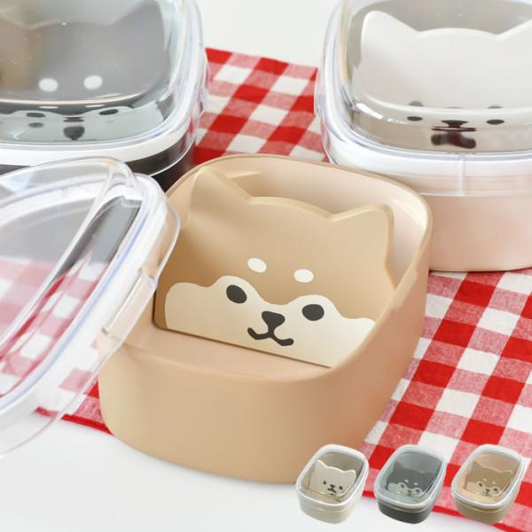 弁当箱 女子 大人 サブヒロモリ ムームーフレンズ ワンタッチ仕切りランチ 1段 550ml 黒柴 ...