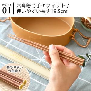 箸 ケース サブヒロモリ トルース 抗菌六角箸...の詳細画像2