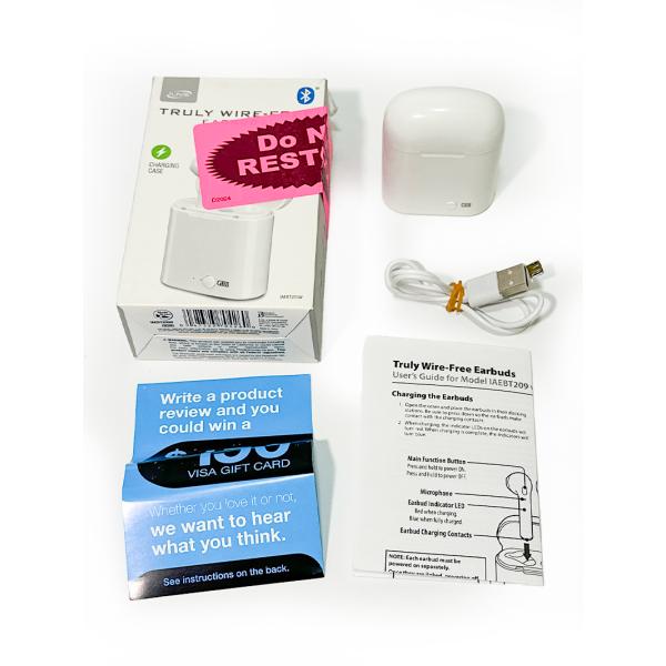 iLive 充電ケース付き Bluetooth5.0 ワイヤレスイヤホン TWS オンイヤーコントロ...