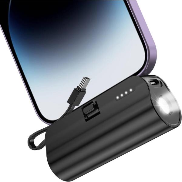 [YON-A60229253] モバイルバッテリー iPhone 小型 5000mAh USB-Cコ...