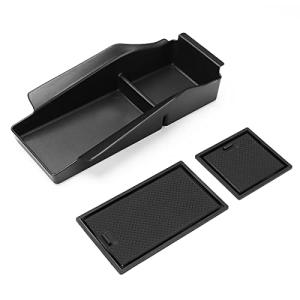 Auovo 日産 ノート E13 専用 内蔵型コンソールボックス 収納トレイ ラバーマット付き 小物入れ コインケース 装着簡単 カスタムパーツ