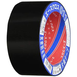 一村産業 スーパーアクリル防水テープ AK-50 50mm×20m 片面 気密 黒