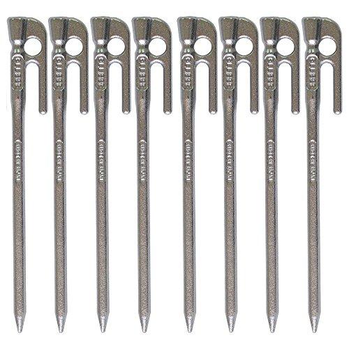 エリッゼ(ELLISSE) 鍛造ペグ エリッゼステーク 28cm クロームメッキ 8本セット MK-...