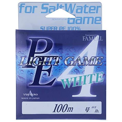 ヤマトヨテグス(Yamatoyo) PEライトゲーム ホワイト 100ｍ 0.4号(7lb)
