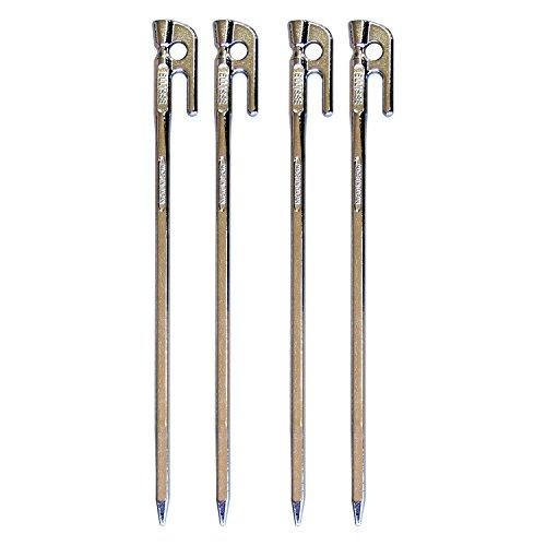 エリッゼ(ELLISSE) 鍛造ペグ エリッゼステーク 38cm 4本セット クロームメッキ MK-...