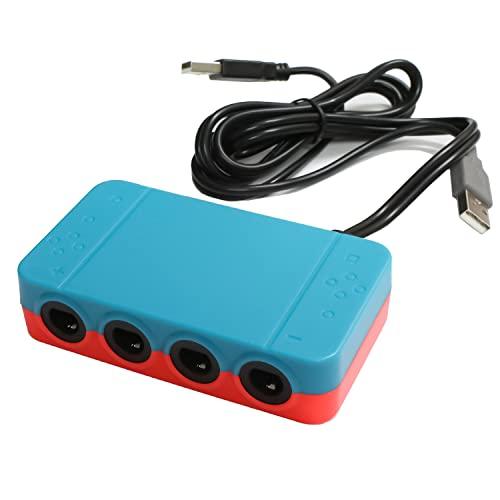 アローン Switch用 有機ELモデル対応 ゲームキューブ コントローラー 変換アダプタ 接続タッ...