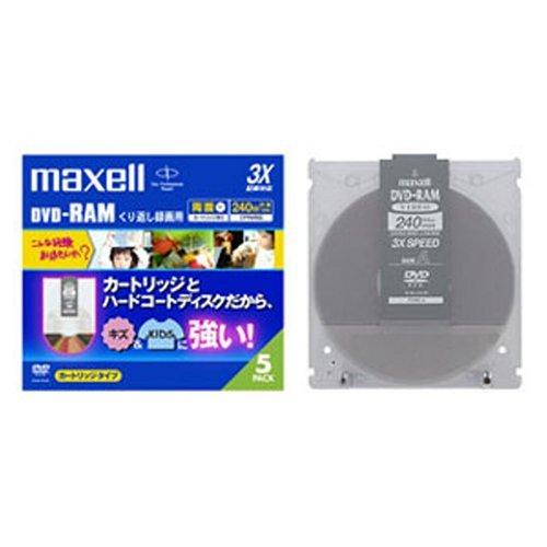 maxell 録画用2-3倍速DVD-RAMカートリッジ入240分5枚パック1枚づつケース入 DRM...
