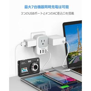 変換プラグ Cタイプ 海外旅行用 変換器 電源...の詳細画像1