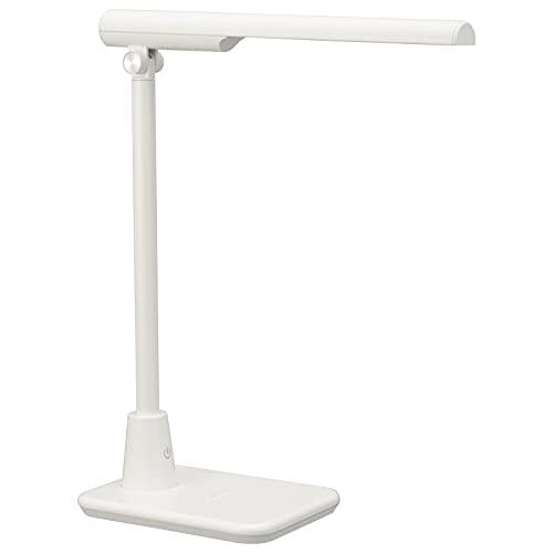 オーム電機 LEDコンパクト型学習スタンド 昼白色 ホワイト デスクライト デスクランプ 細身 スリ...