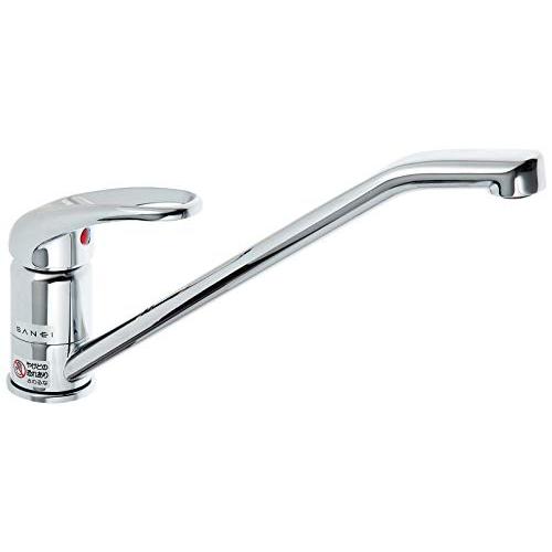 SANEI シングルワンホール混合栓 キッチン用 泡沫吐水 取付けはボルト式 K87110JV-13