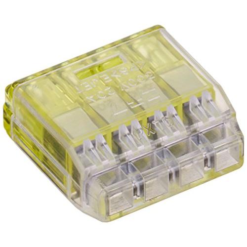 ニチフ 差込形コネクタ クイックロック 50個入 QLX4-YCL 極数:4