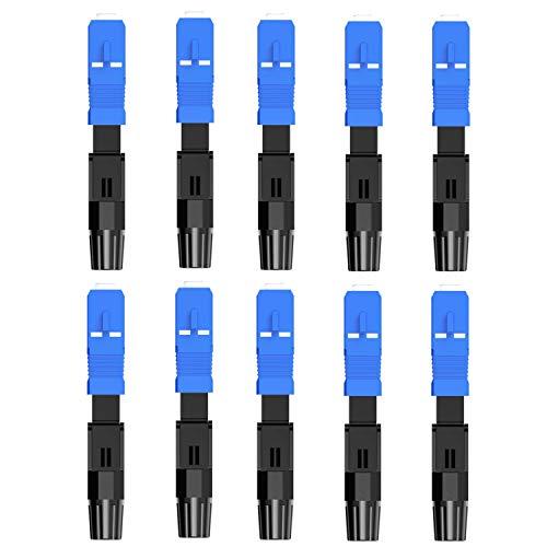 【LCYOUTH】クイックアダプタのコネクタ FTTH 埋込 光ファイバケーブル SC/UPC シン...