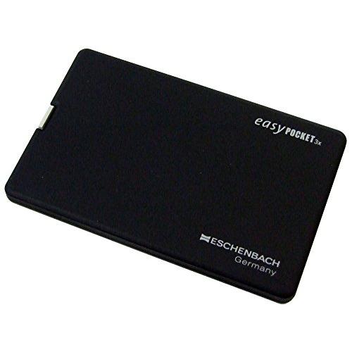 ESCHENBACH(エッシェンバッハ) 携帯用薄型ライトつきルーペ イージーポケット ブラック 3...
