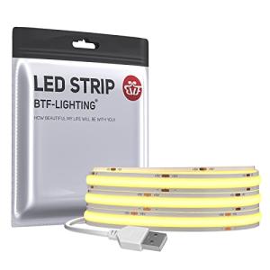 BTF-LIGHTING FCOB COB LEDテープライト IP65 防水 高密度