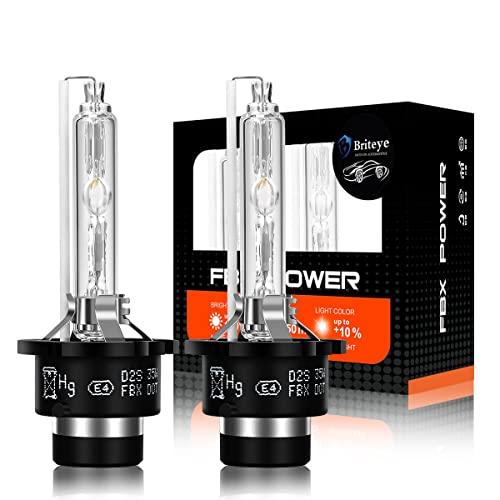 Briteye(まぶしい) 車用 ヘッドライト HID D2S 35W 8000K バルブ 高輝度 ...