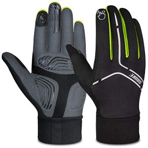Souke Sports サイクルグローブ冬 防風防寒グローブ スマホ対応