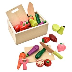 UQTOO おままごと キッチン セット子供 知育玩具 寿司 海鮮 野菜 果物