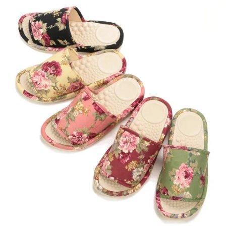 サラダボール ジャカード花柄/SALAD BOWL/健康スリッパ/ヘルシースリッパ/足裏/ツボ/手洗...