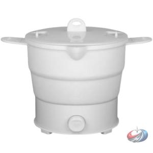 国内/海外対応折りたためる電気ケトル 1.2L 大容量、ピークル海外対応100-240Vで便利な折りたたみ式電気ケトル、コンパクトで多機能なグリル鍋としても使える