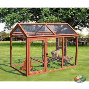 大型ペットハウス 犬屋 猫 うさぎ 鳥かご兼用ピークルニワトリ・アヒルにも 室内外 飼育小屋 逃げ出し防止 通気性 しっかり飼育ケージ 新品未使用