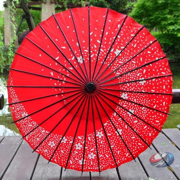 長舞傘 雨傘 防水 手作り 油引き 花柄/花火 インテリア ピークル 踊り傘 コスチューム小物 飾り...