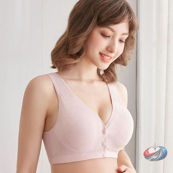 授乳ブラ2枚セットマタニティブラコットンノンワイヤー垂れ防止前開きマタニティ授乳ブラインナーマタニテ...
