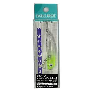 タックルハウス ルアー ショアーズ オルガリップレスSOL50 NO.46 クリアチャートヘッド