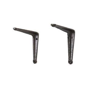 棚受け 2個セット 飾り棚 ラック金具 アイアン アイアンブラケット bracket L字 アングル ブラケット シンプル 飾り棚 鋳物 シェルフ