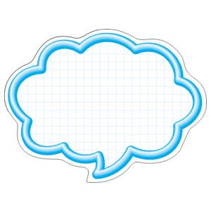 ササガワ(タカ印) 抜型カード 無地　立体枠　吹出し￥なし