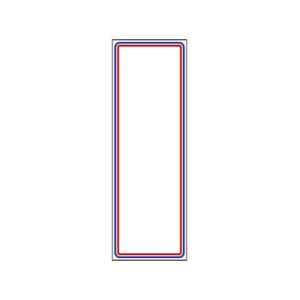 ササガワ(タカ印) ＰＯＰ用紙 ２号大 二重枠 100枚×1セット