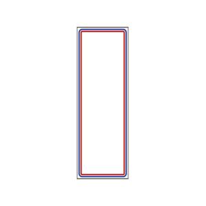 ササガワ(タカ印) ＰＯＰ用紙 ２号大 二重枠 100枚×1セット