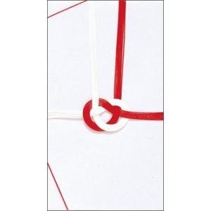 ササガワ お祝儀袋 金封 大阪折 赤白七本 のしなし 30枚