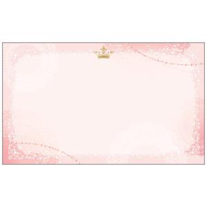 ササガワ カード おしゃれ 王冠 名刺サイズ メッセージカード 30枚×5セット