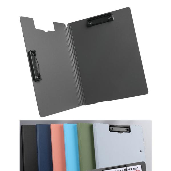 クリップボード 二つ折り ダブルクリップ A4 横型 縦型 折り畳み 折りたたみ バインダー ファイ...