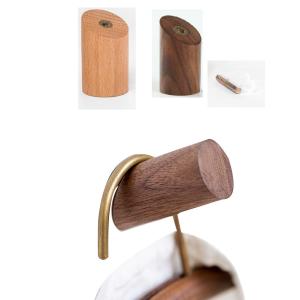 木製フック 4個セット おしゃれ 3×6cm 壁掛けフック 洋服掛け 帽