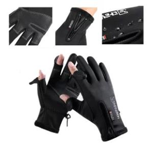 手袋 グローブ スマホ 防寒 スポーツ タッチ操作 手ぶくろ 防風 撥水 指出し 裏起毛 滑り止め ...