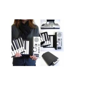 くるくる巻けてコンパクト！ロールピアノ◇FS-SP061　61キー　USB電源対応　持ち運び　ロール...