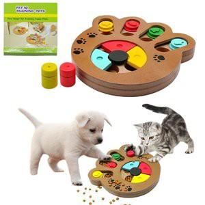 MDF製 ペット用 餌入れ 知育玩具 ホネ型 犬 猫 兼用 健康　プレート　おもちゃ　TEC-CT00334D【メール便発送・代引不可】｜雑貨やぁ!com