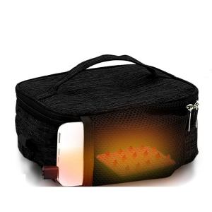 保温 保冷 バッグ USB給電式 2.5L 50度まで加熱  お弁当 温度 保温バッグ 保冷バッグ 買い物 オフィス 会社 車 ブラック
