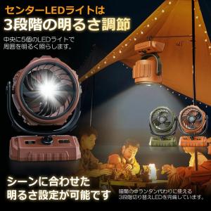 充電式 自動 首振り 3WAY 扇風機 ファン...の詳細画像5