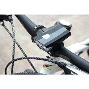 自転車 サイクル　ライト ブラック LED 防水 USB充電式 持ち運び 工具不要 簡単 人気 簡単着脱【メール便発送・代引不可】tecc-cylightbk｜zakkayacom