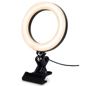 LEDリングライト クリップ式 オンライン ミー...の商品画像
