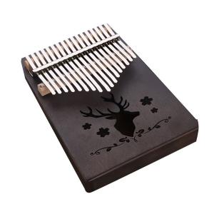 親指ピアノ17音 カリンバ kalimba サムピアノ 楽器 マホガニー製 初心者　アナログ　音色　tecc-oyagakki｜zakkayacom