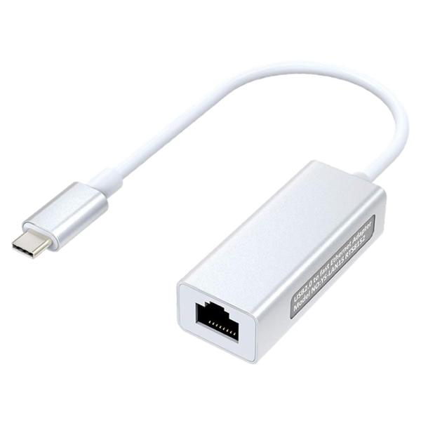 イーサネット 有線 LANアダプタ- ケーブル USB-C Type-C to RJ45 変換 コネ...