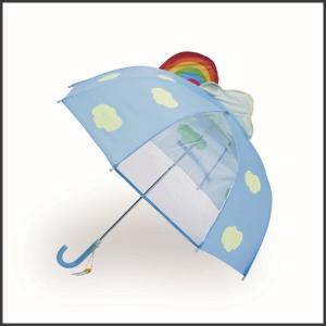傘 キッズ 子供用 かわいい 雨具 ビューアンブレラ ソラレインボー