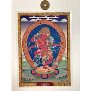 仏画 カード 仏教 作明仏母 ラミネート加工カード 台湾製 チベット 作明佛母｜zakkayakaeru
