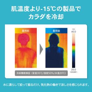 冷感ベスト 冷感ポンチョ 暑さ対策 熱中症 対...の詳細画像5
